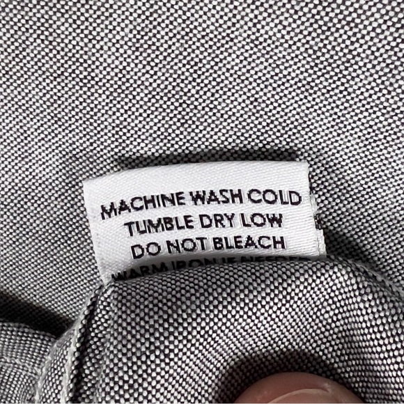 Gustin Japan Charcoal Oxford Button Down Shirt Men's Medium Long Sleeve Preppy - Picture 7 of 12